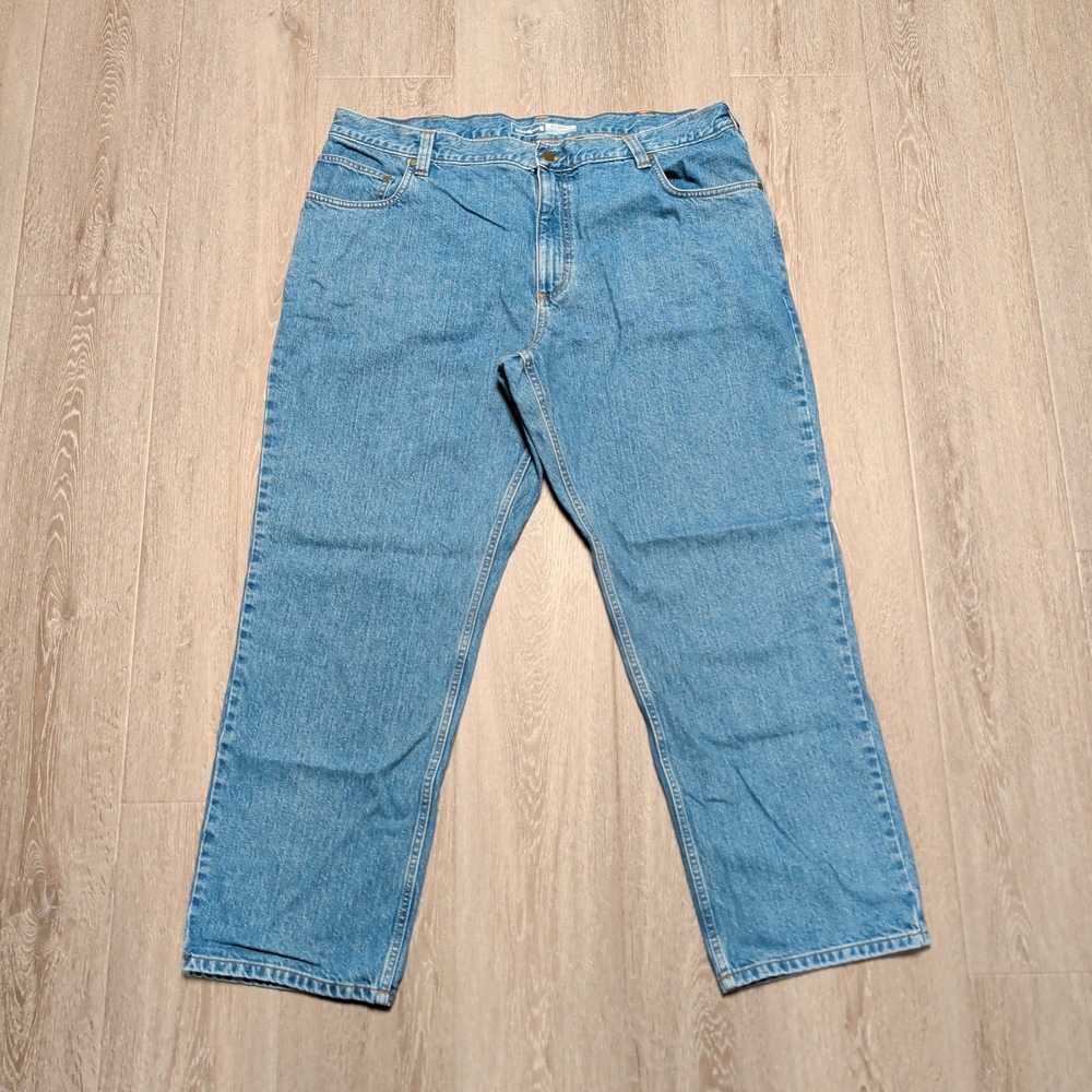 Carhartt Relaxed Fit Mens 40x30 Medium‎ Blue Denim Workwear Jeans